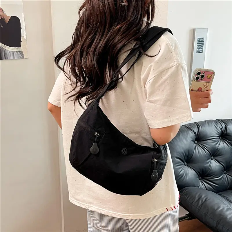 Women's Yellow Crossbody Bag Casual Lightweight Shoulder Bag - Image 8