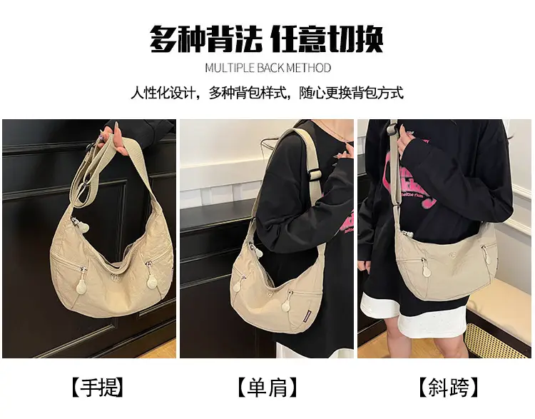 Women's Yellow Crossbody Bag Casual Lightweight Shoulder Bag — feature 12
