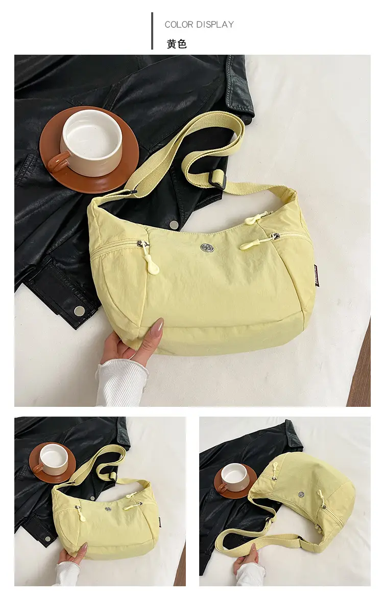 Women's Yellow Crossbody Bag Casual Lightweight Shoulder Bag — feature 14