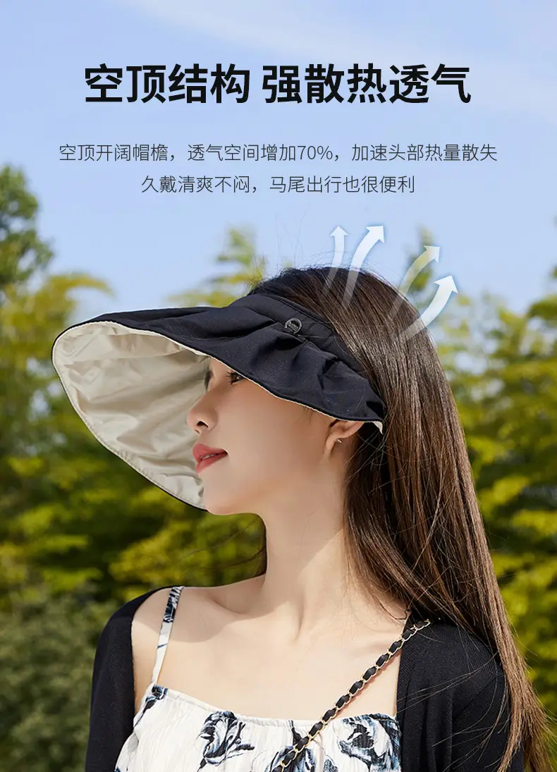 Adjustable UV Protection Hat for Women Large Bim — feature 3