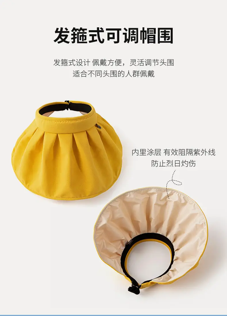 Adjustable UV Protection Hat for Women Large Bim — feature 5