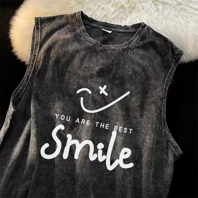 American Retro Sleeveless Vest for Boys Summer — feature 1