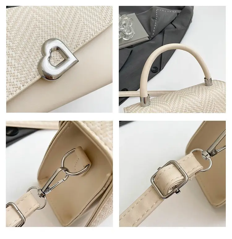 Women's One-Shoulder Crossbody Bag with Heart Logo — feature 10