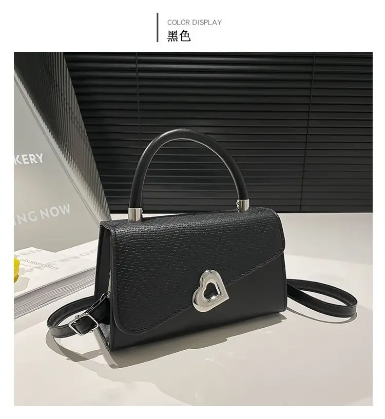 Women's One-Shoulder Crossbody Bag with Heart Logo — feature 11