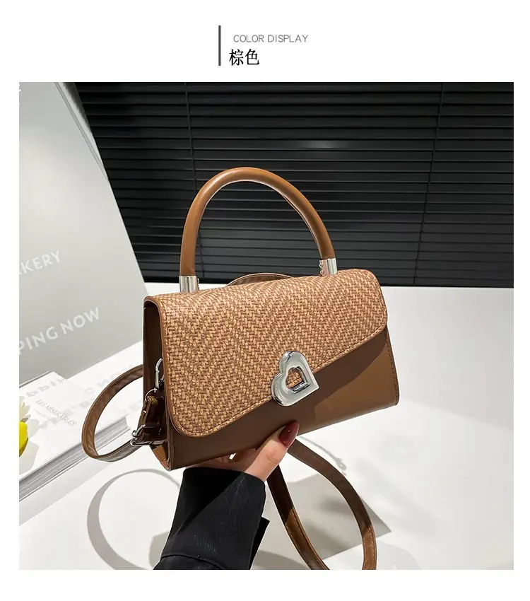 Women's One-Shoulder Crossbody Bag with Heart Logo — feature 14