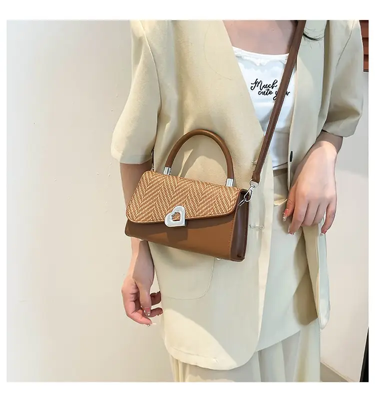 Women's One-Shoulder Crossbody Bag with Heart Logo — feature 17