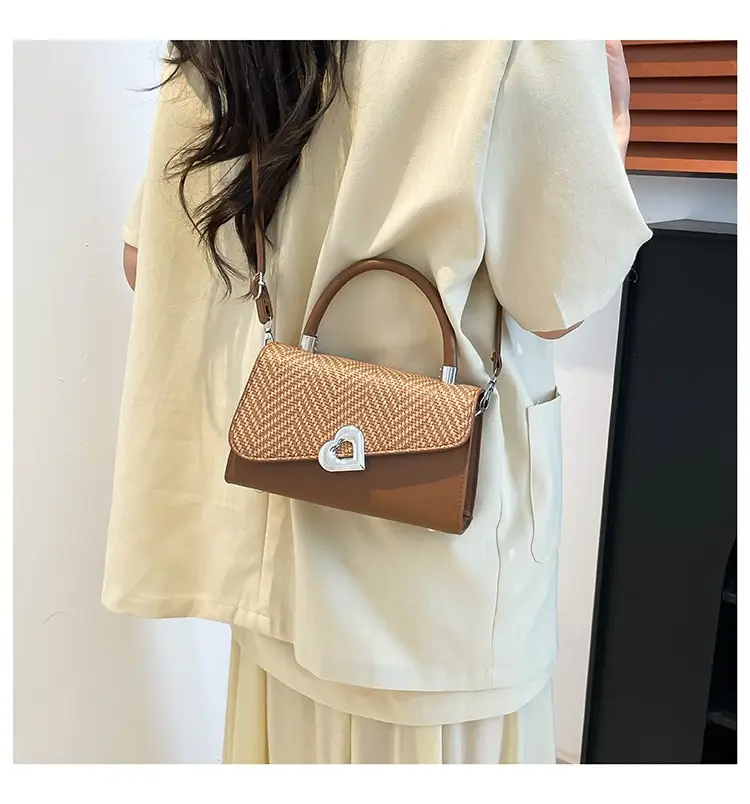 Women's One-Shoulder Crossbody Bag with Heart Logo — feature 18