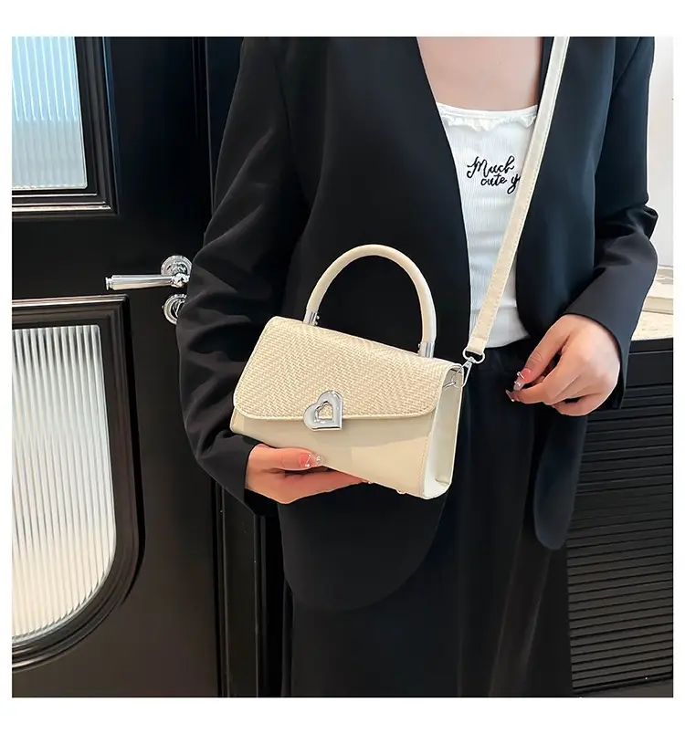 Women's One-Shoulder Crossbody Bag with Heart Logo — feature 26