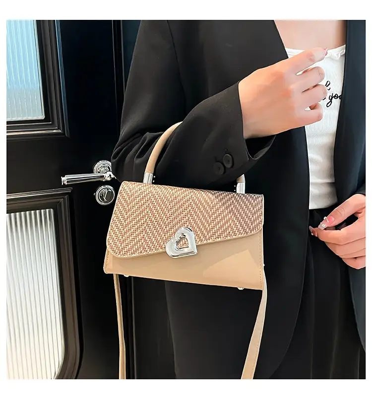 Women's One-Shoulder Crossbody Bag with Heart Logo — feature 28