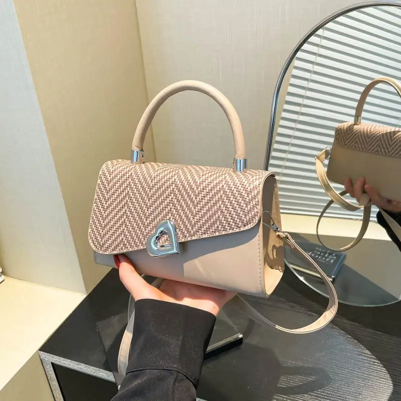 Women's One-Shoulder Crossbody Bag with Heart Logo - Image 3