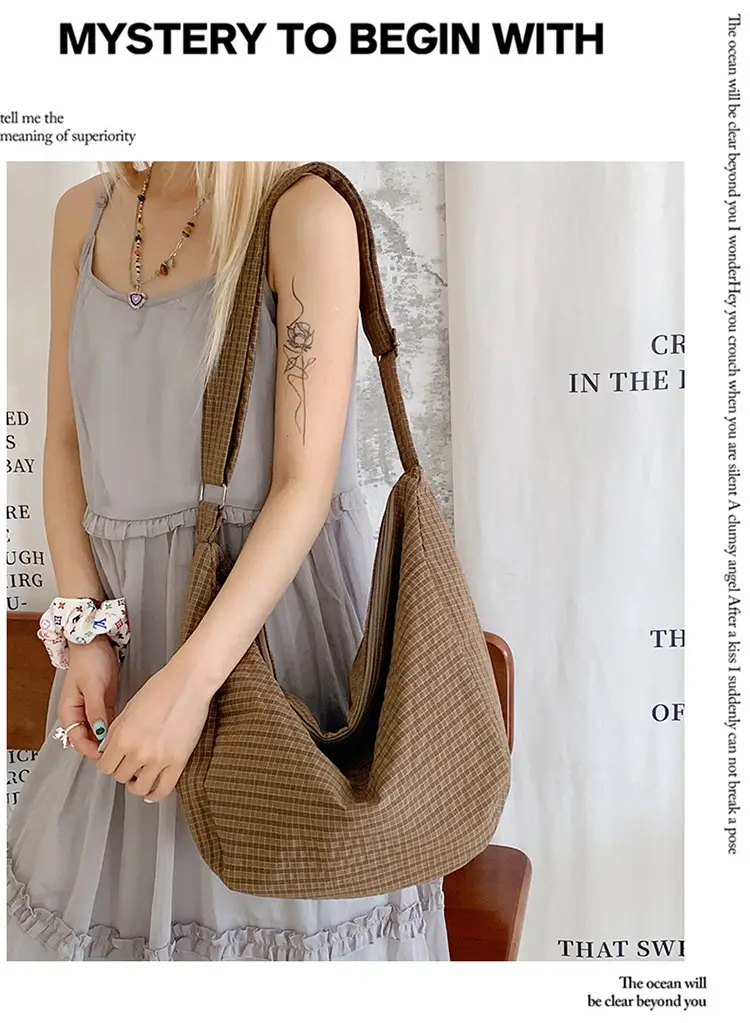 Women Crossbody Bag Gray Nylon Summer 2025 — feature 10