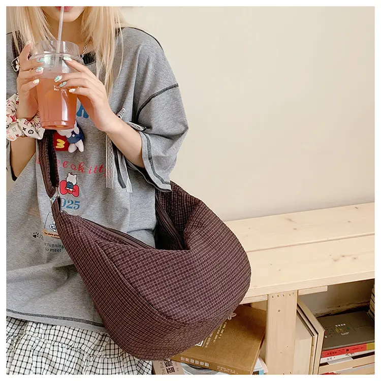 Women Crossbody Bag Gray Nylon Summer 2025 — feature 18