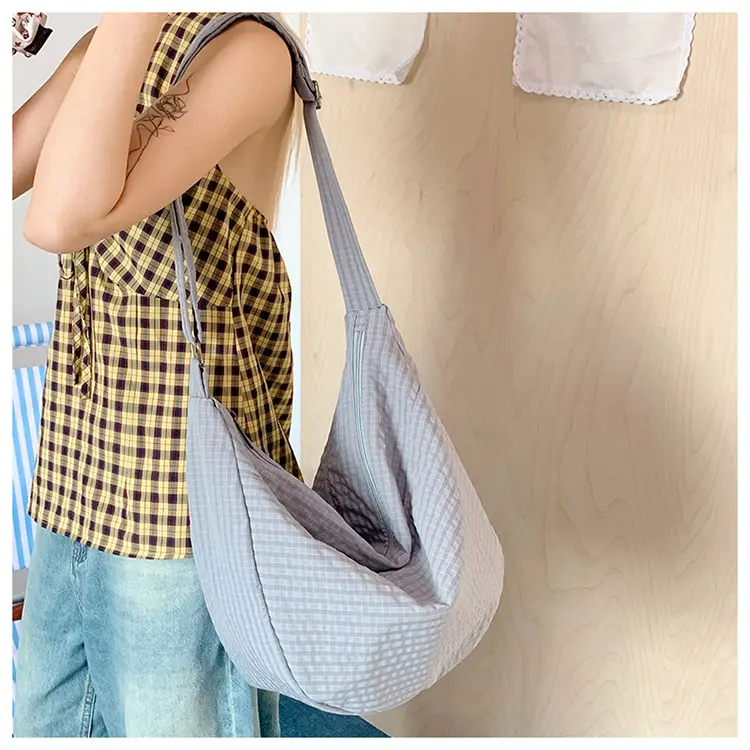 Women Crossbody Bag Gray Nylon Summer 2025 — feature 20