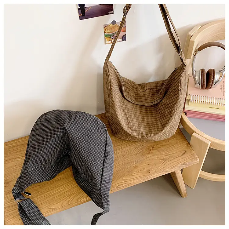 Women Crossbody Bag Gray Nylon Summer 2025 — feature 23