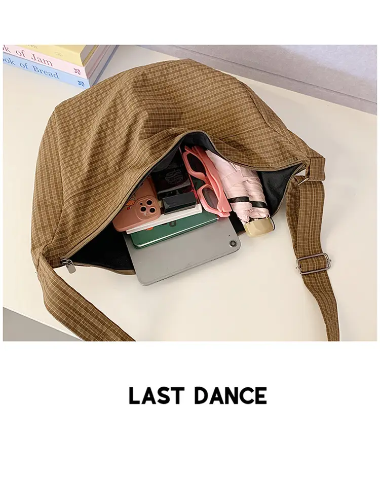 Women Crossbody Bag Gray Nylon Summer 2025 — feature 8
