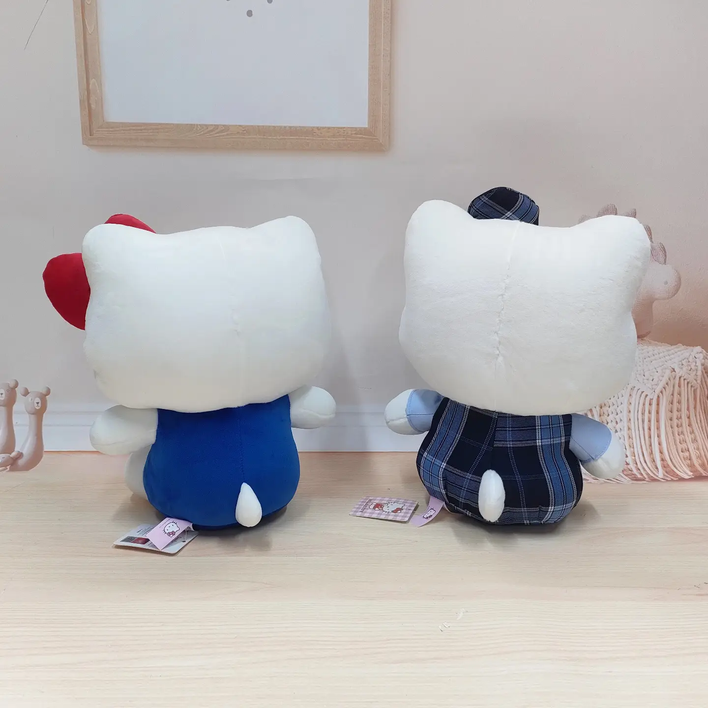 Hello Kitty Plush Toy Pink Bow Cute Companion