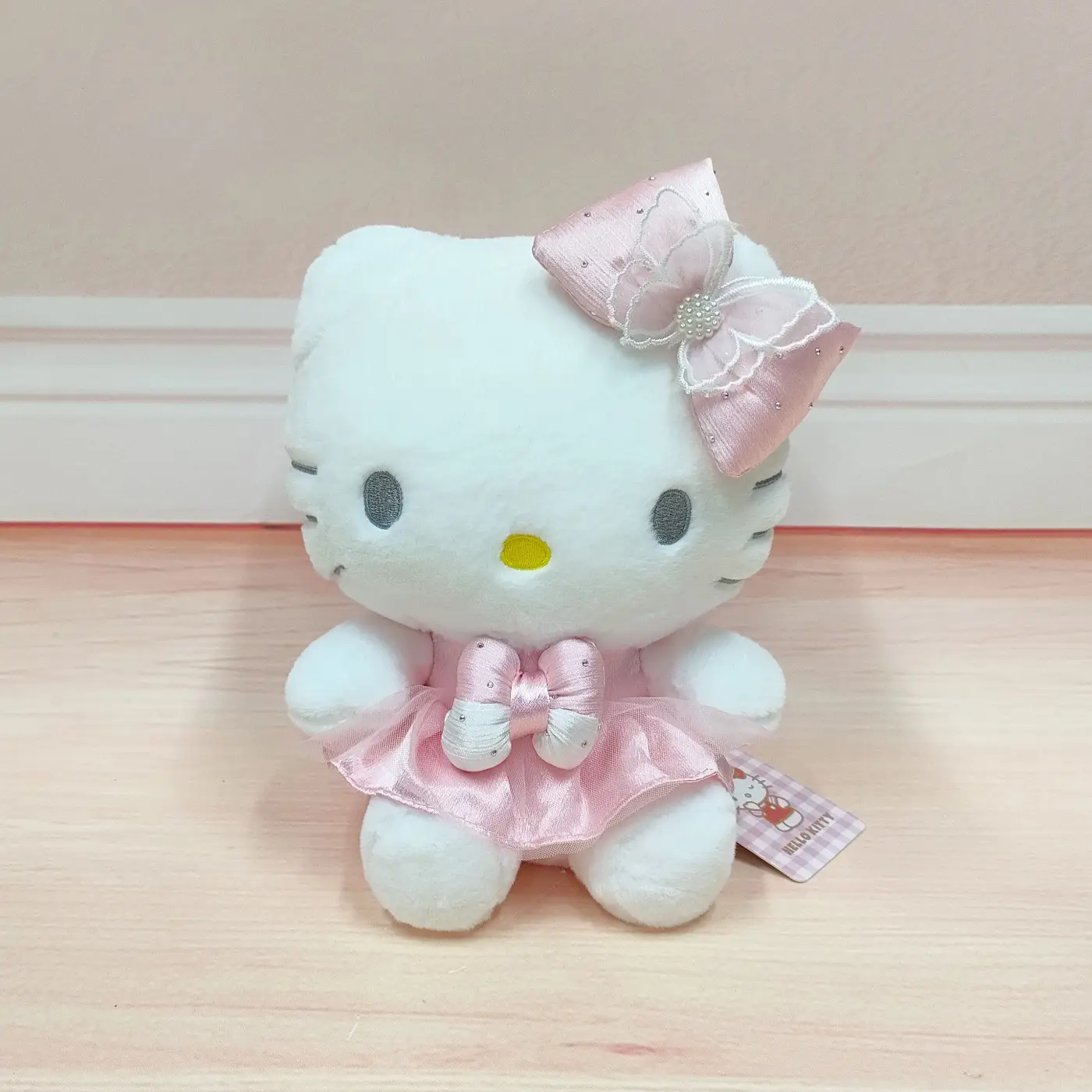 Hello Kitty Plush Toy Pink Bow Cute Companion