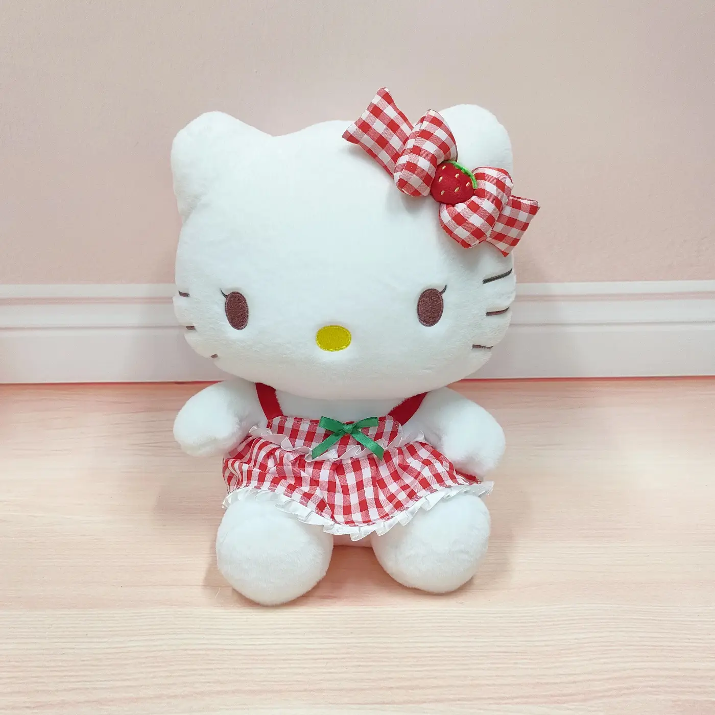 Hello Kitty Plush Toy Pink Bow Cute Companion