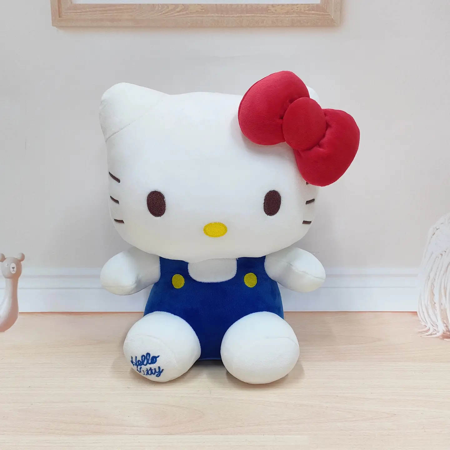 Hello Kitty Plush Toy Pink Bow Cute Companion