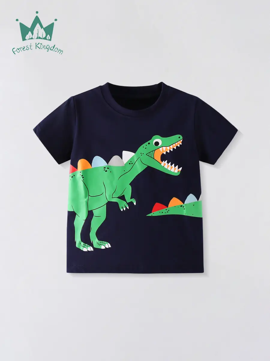 Boys Summer 2025 Pure Cotton T-Shirt Kids Small Medium - Image 2