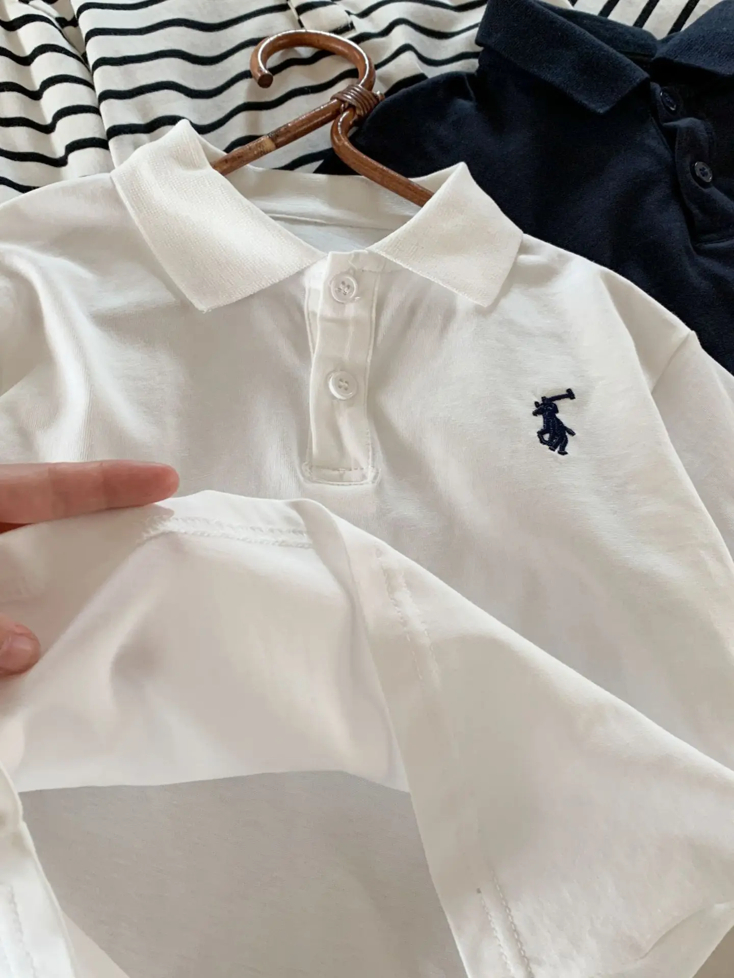 Children's Striped Polo Shirt 2025 Autumn - Image 6