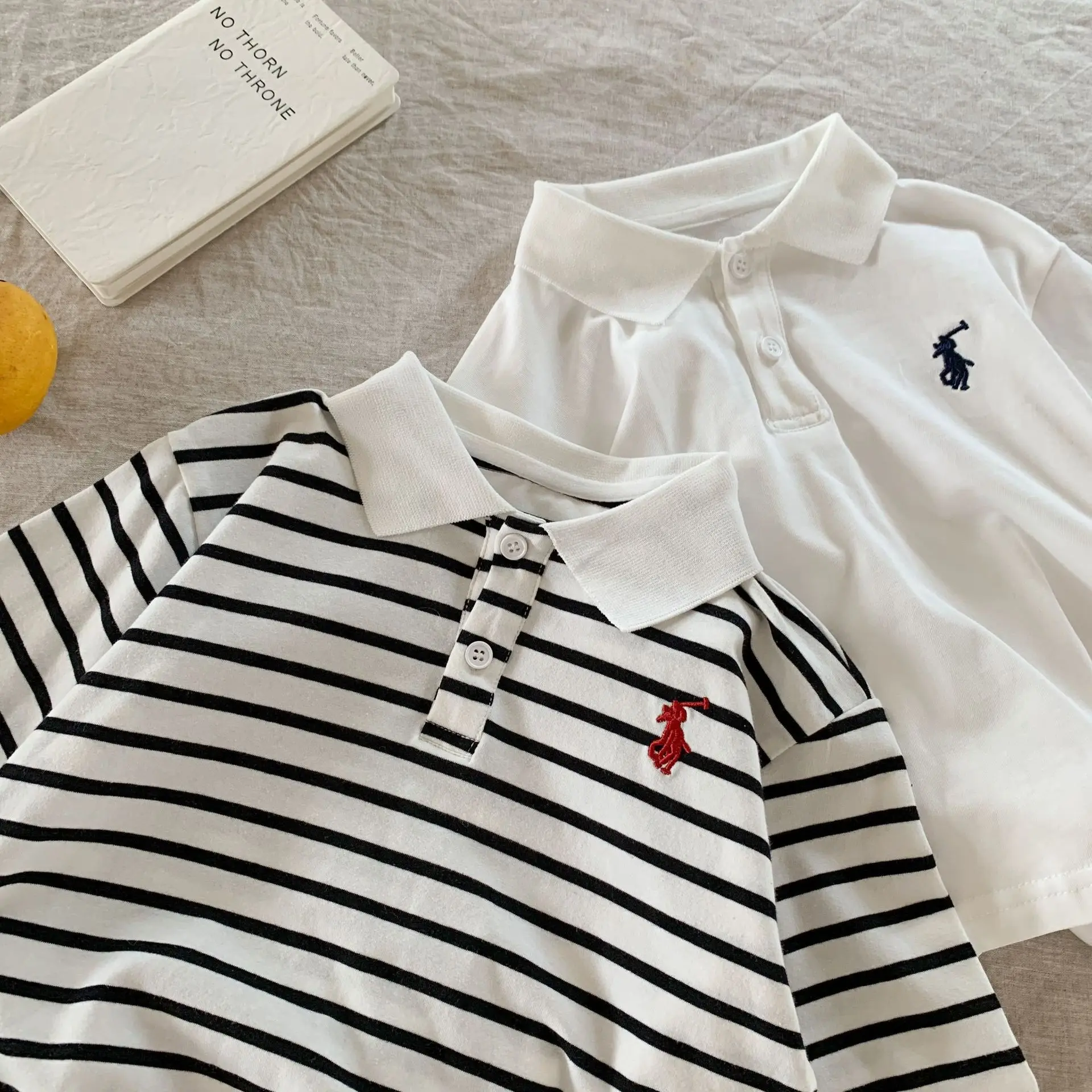 Children's Striped Polo Shirt 2025 Autumn — feature 13