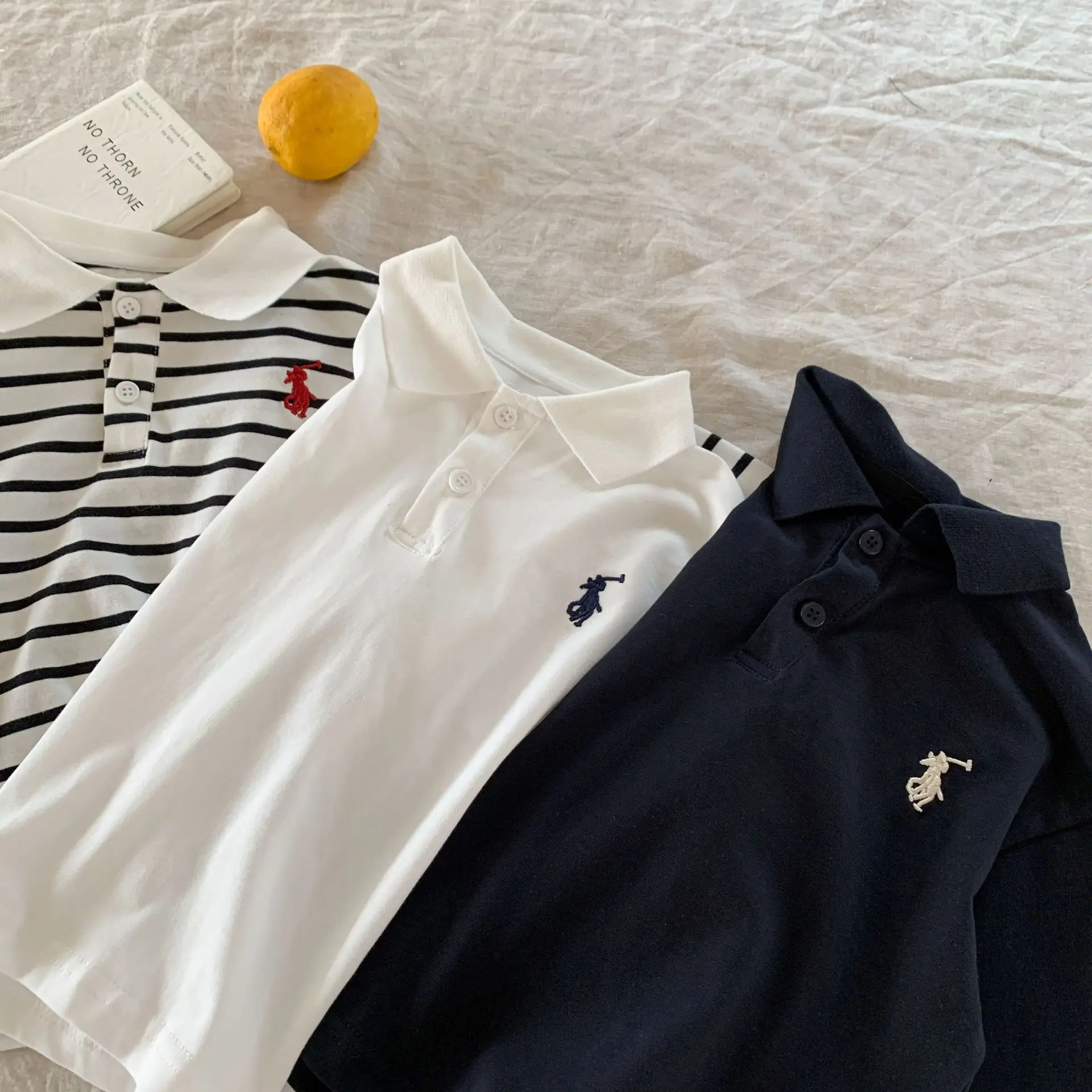 Children's Striped Polo Shirt 2025 Autumn — feature 15