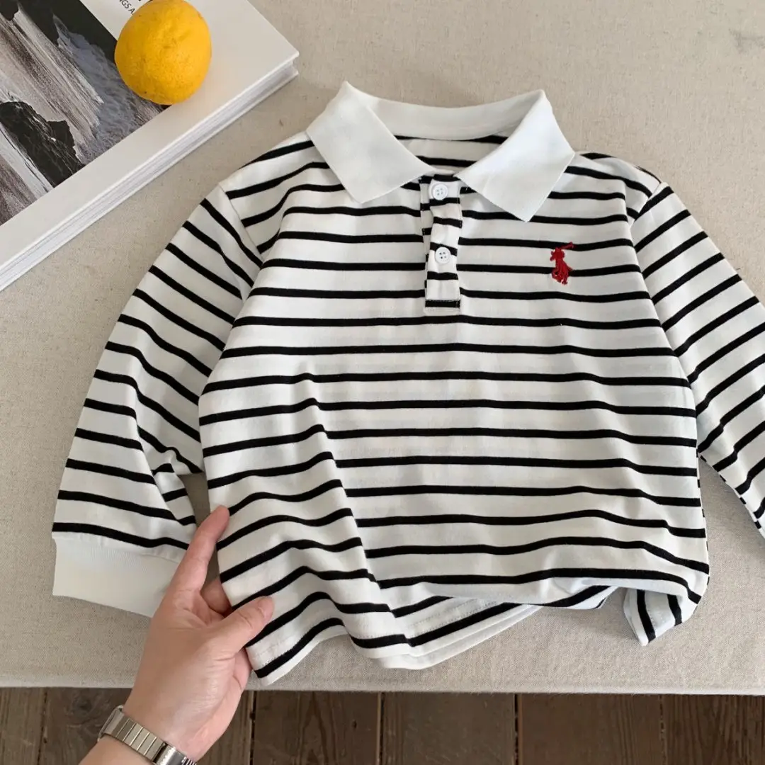 Children's Striped Polo Shirt 2025 Autumn — feature 20