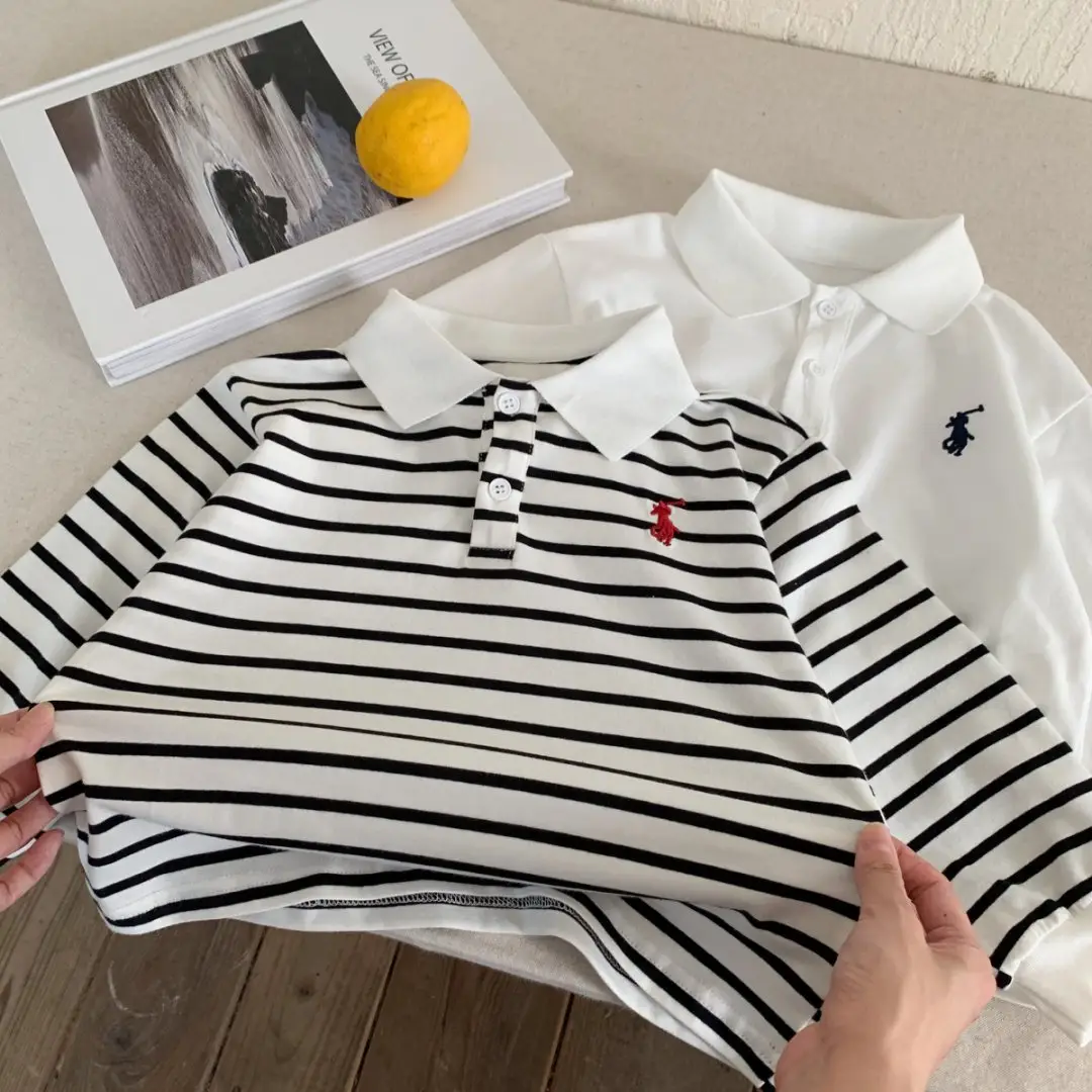 Children's Striped Polo Shirt 2025 Autumn — feature 21