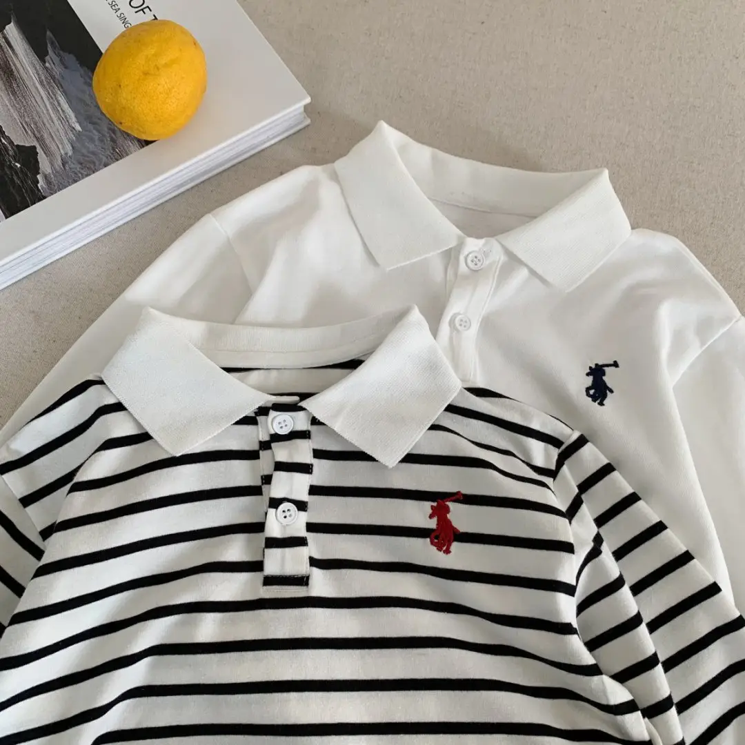 Children's Striped Polo Shirt 2025 Autumn — feature 24