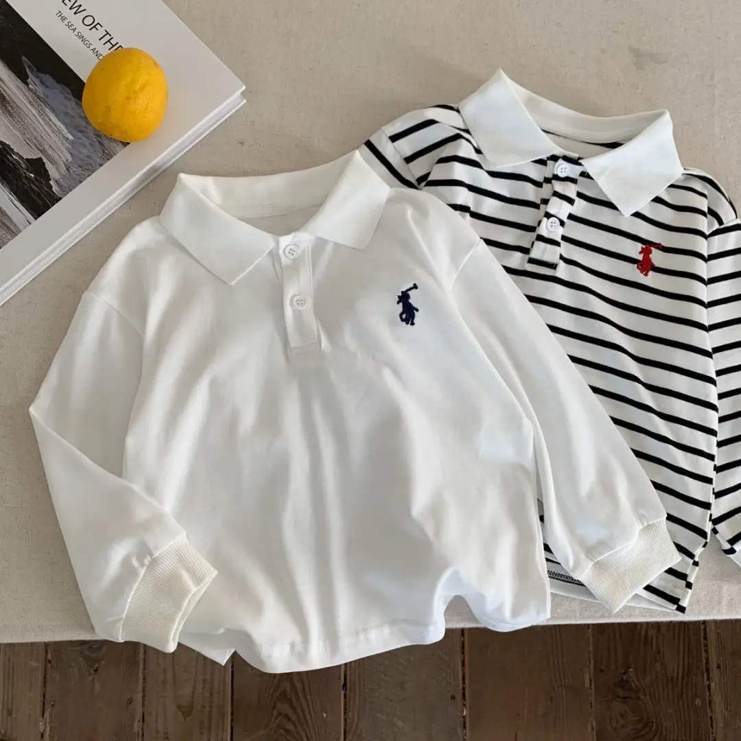 Children's Striped Polo Shirt 2025 Autumn — feature 25