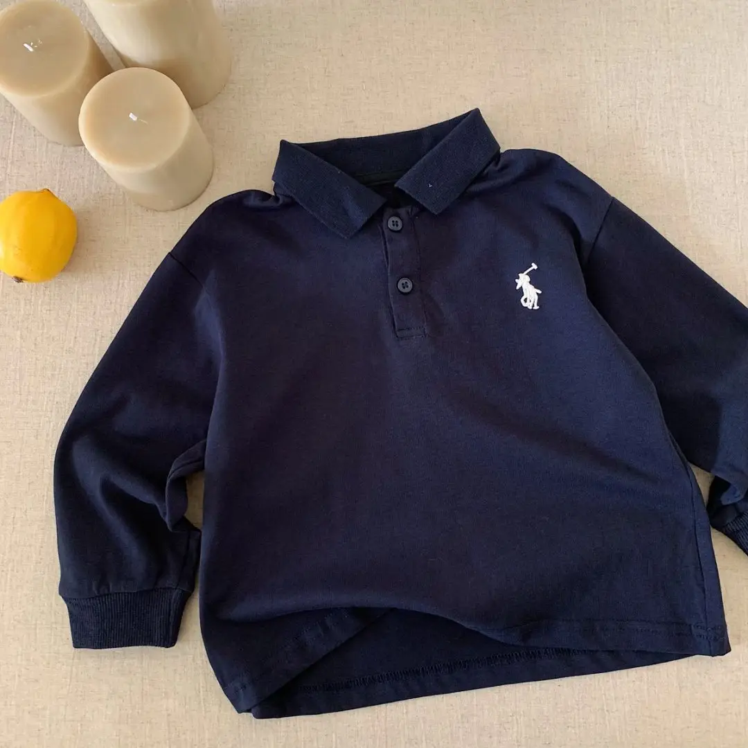 Children's Striped Polo Shirt 2025 Autumn — feature 4