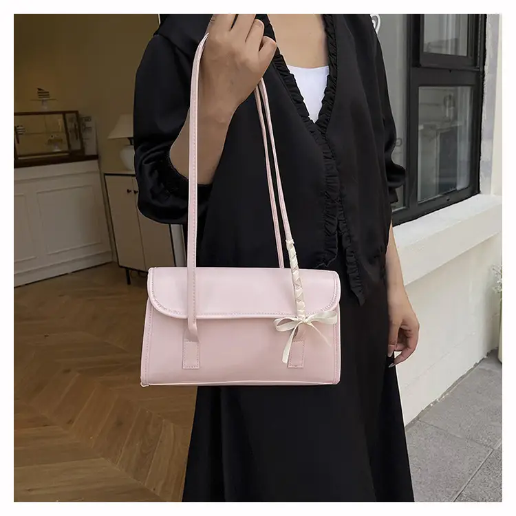 Women's Black Bow Shoulder Bag 2025 Luxury Stylish — feature 13
