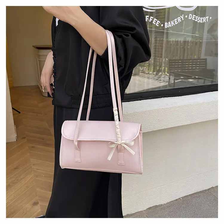 Women's Black Bow Shoulder Bag 2025 Luxury Stylish — feature 14