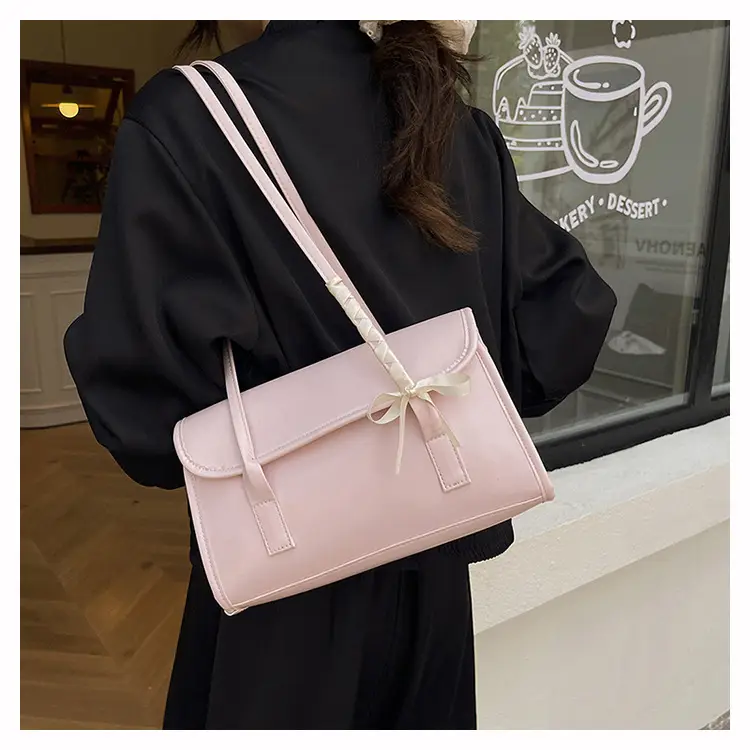 Women's Black Bow Shoulder Bag 2025 Luxury Stylish — feature 15