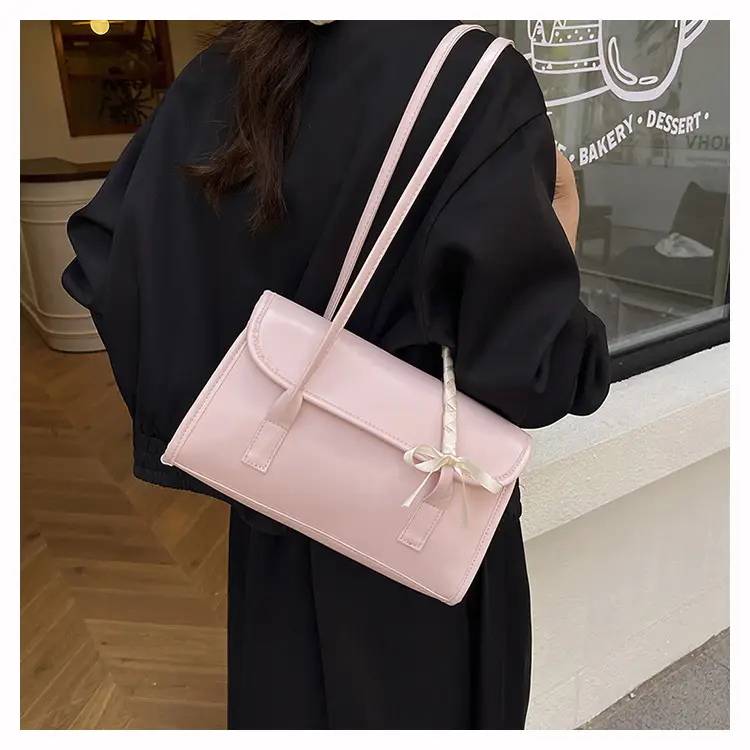 Women's Black Bow Shoulder Bag 2025 Luxury Stylish — feature 16