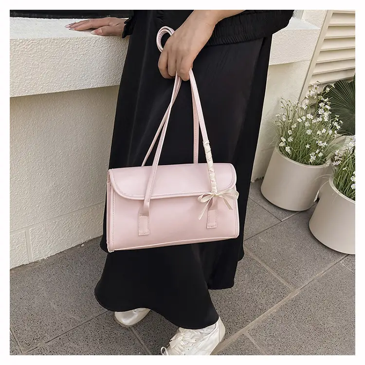 Women's Black Bow Shoulder Bag 2025 Luxury Stylish — feature 17