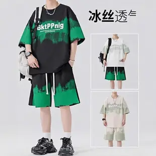 Men Brown Belted Cargo Shorts Summer Large Pocket Loose Straight Mid Length — feature 19