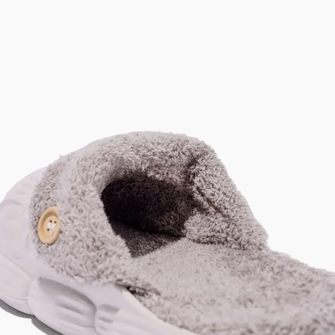 Thick-Soled Women's Outdoor Height-Increasing Trendy Plush Cotton Slippers Winter New Indoor Home Slippers - Image 3