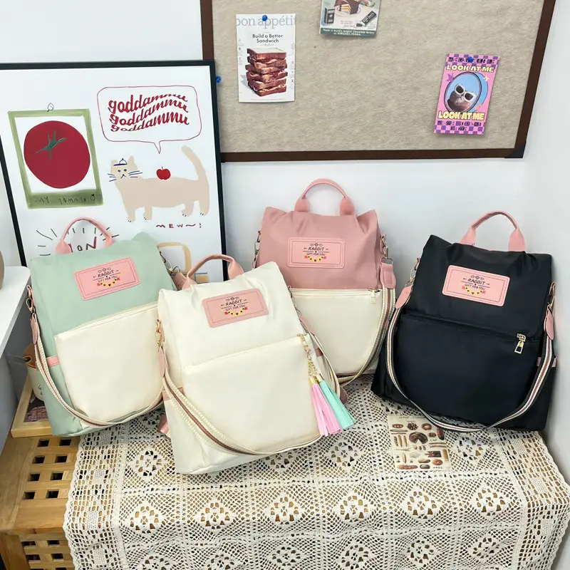 Women's Oxford Cloth Backpacks 2025 Trendy Korean Style Anti-Theft - Image 5