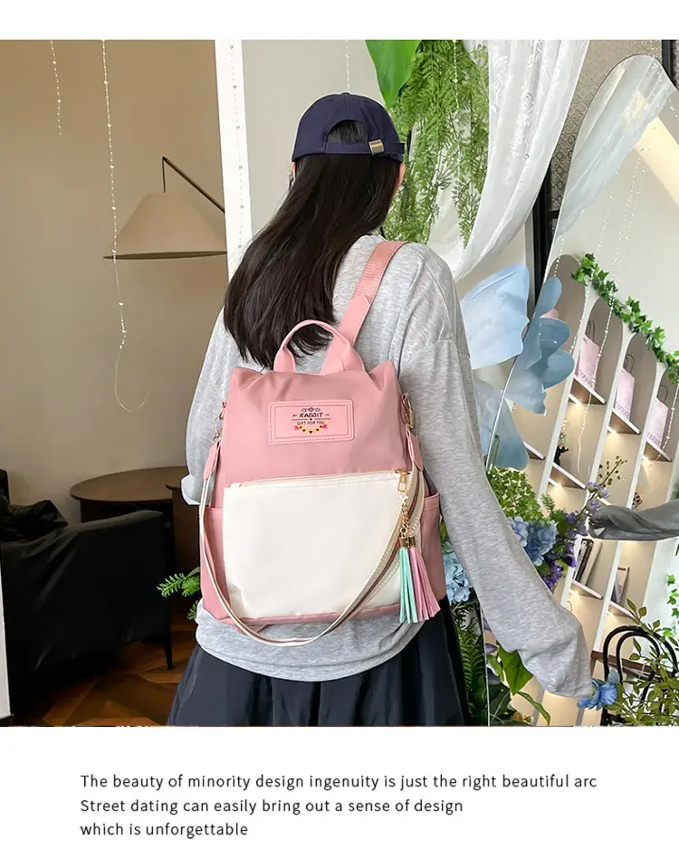Women's Oxford Cloth Backpacks 2025 Trendy Korean Style Anti-Theft — feature 17