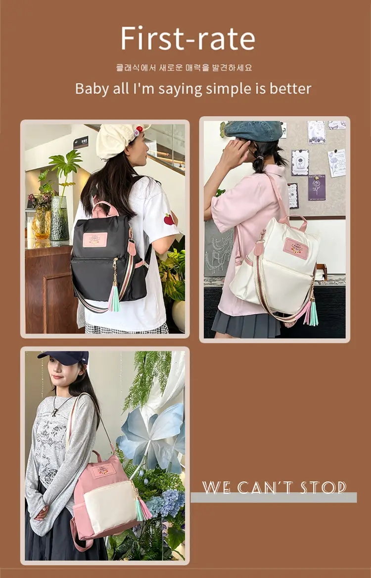 Women's Oxford Cloth Backpacks 2025 Trendy Korean Style Anti-Theft — feature 5