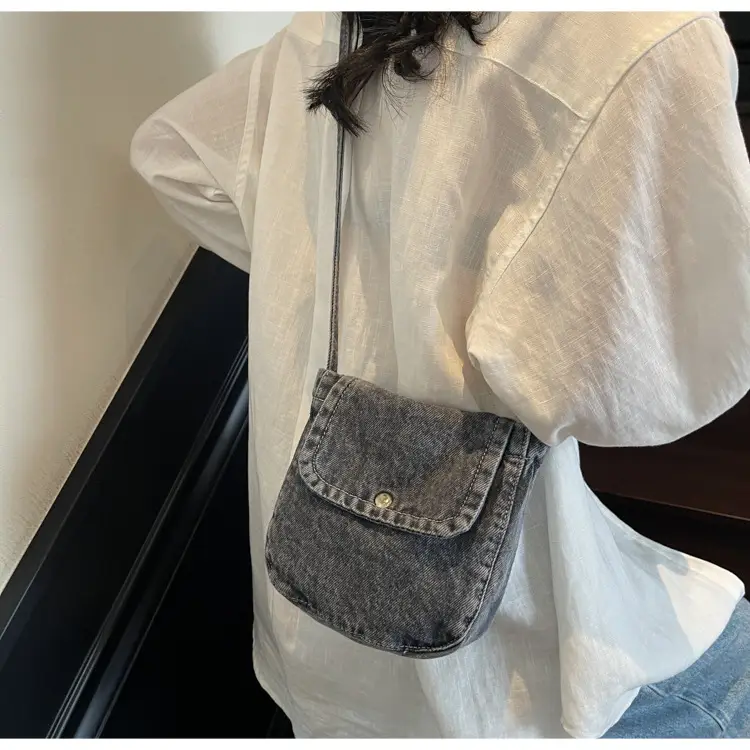 Denim Crossbody Bag Women Retro Mobile Phone Bag — feature 10