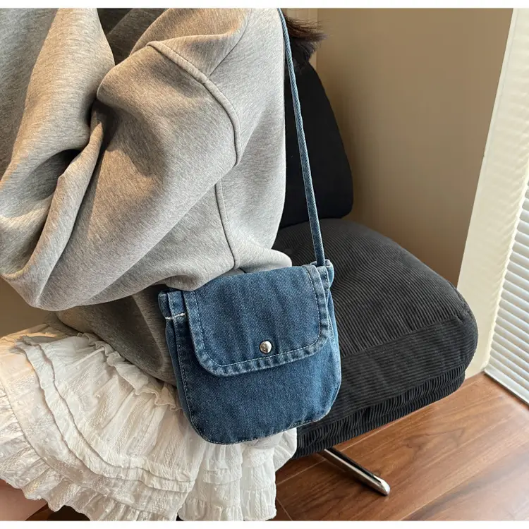 Denim Crossbody Bag Women Retro Mobile Phone Bag — feature 14