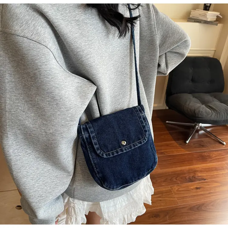 Denim Crossbody Bag Women Retro Mobile Phone Bag — feature 15