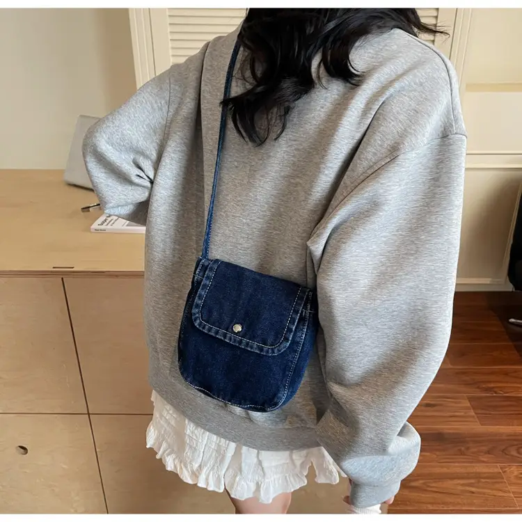 Denim Crossbody Bag Women Retro Mobile Phone Bag — feature 17