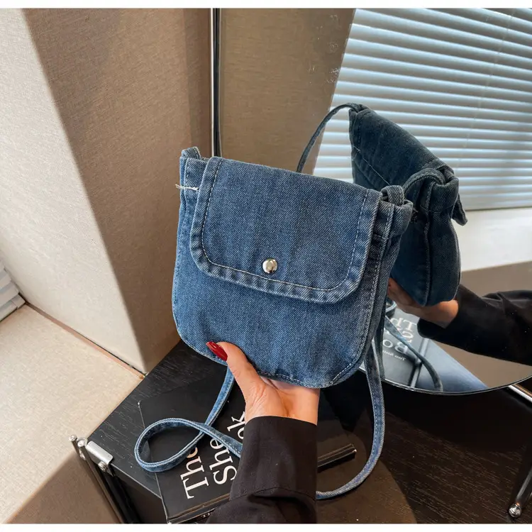 Denim Crossbody Bag Women Retro Mobile Phone Bag — feature 18