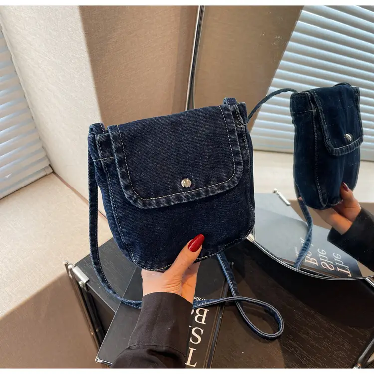 Denim Crossbody Bag Women Retro Mobile Phone Bag — feature 19
