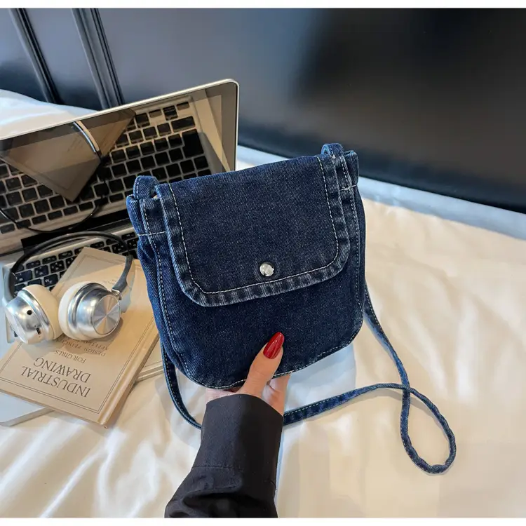 Denim Crossbody Bag Women Retro Mobile Phone Bag — feature 22