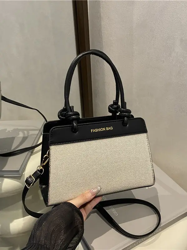 2026 Summer Shoulder Bag Brown White Korean Style Elegant Women's Handbag - Image 5